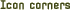 icon corners
