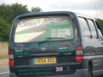 picture showing a van on a motorway