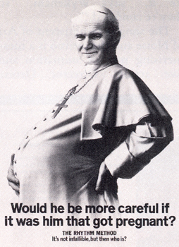 pregnant pope advert