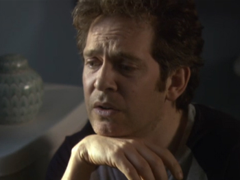 Revrened Adam Smallbone (played by Tom Hollander) has a crisis of faith... in the loo