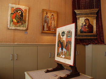 picture showing icons in the exhibition