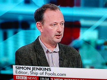 Photo of Simon on BBC News