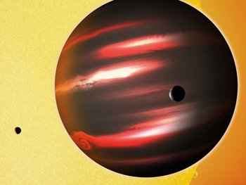 Artist's impression of a dark planet