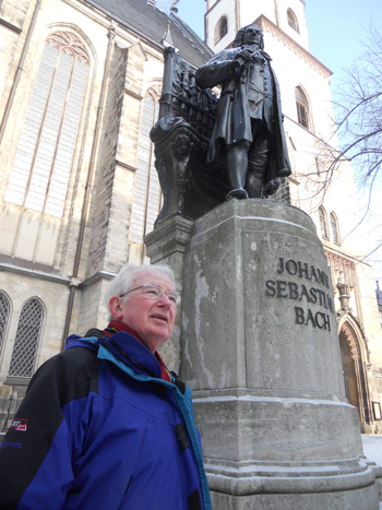 Photo of Dad at the Bach memorial