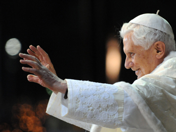 Photo of the Pope on a visit to Fatima