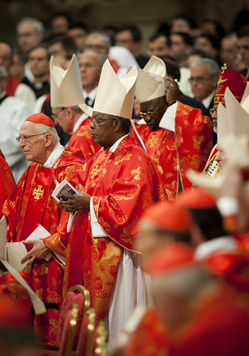Cardinals in the Vatican for the conclave